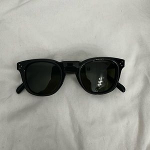 Céline Paris Rounded sunglasses black/gold great condition w/Case+Cloth